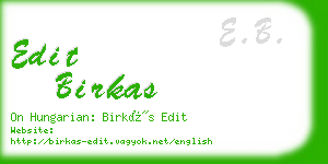 edit birkas business card